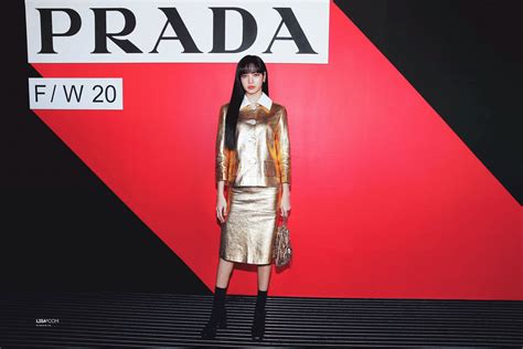 LISA at Prada Fashion Show in Milan, Italy .